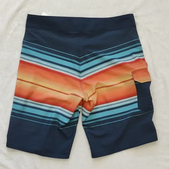 173. Billabong All Day Stripe Pro Performance Boardshorts | Color: Navy - Picture 4 of 9